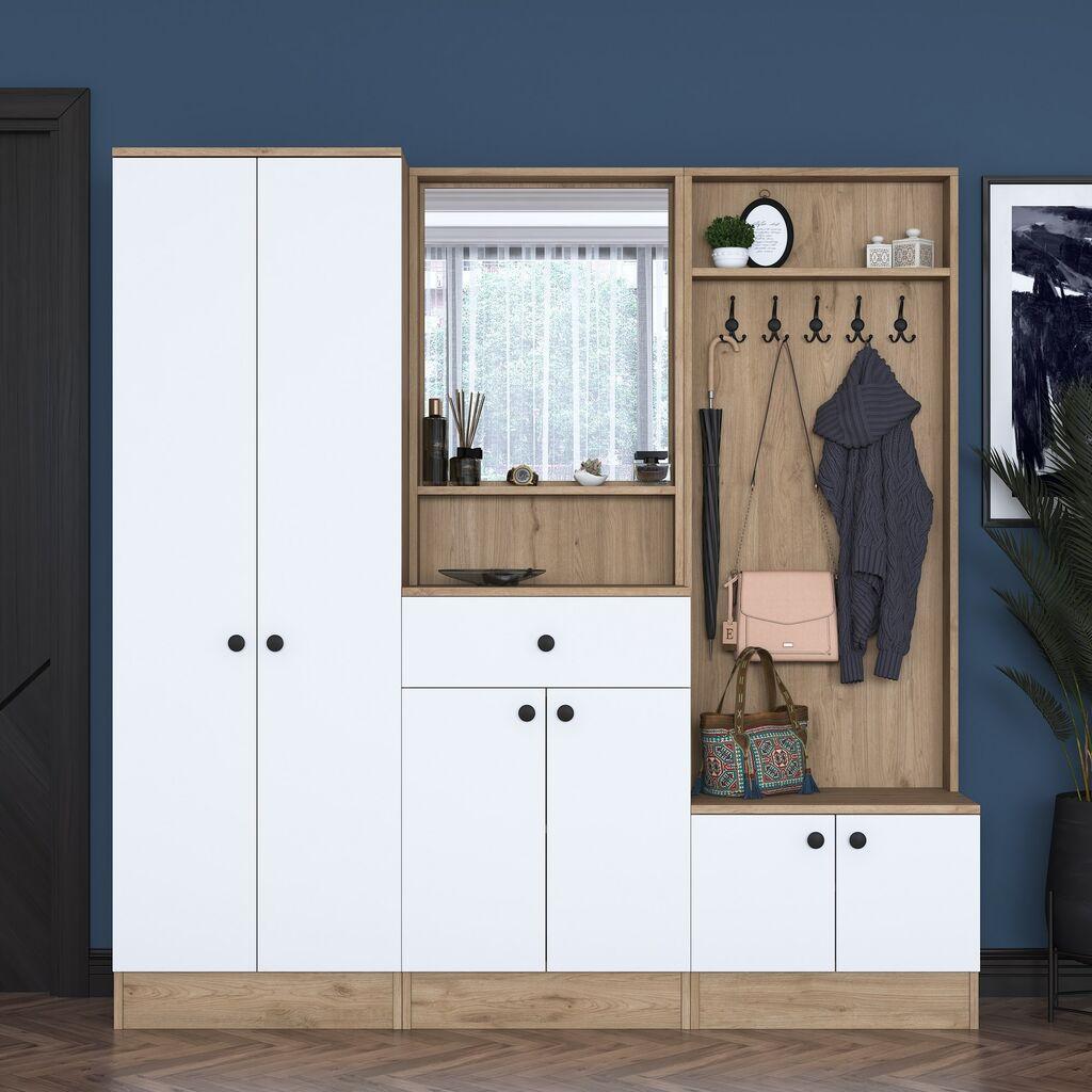 Hanah Home Set za ulazni hodnik, Orah