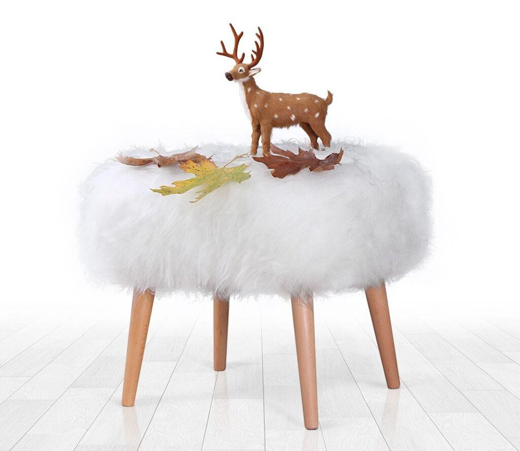 Atelier del Sofa Tabure 50x45x42cm, Bijela