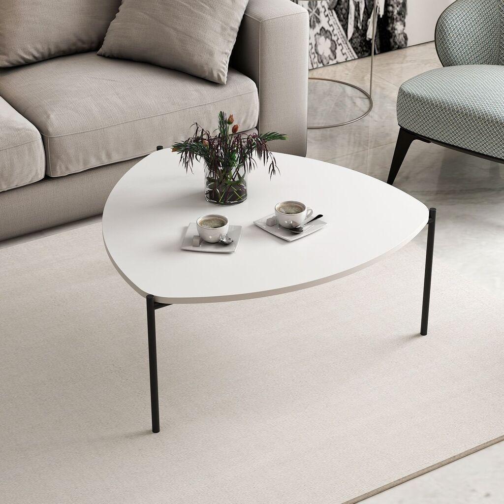 Hanah Home Club sto Lenny 90x40x89cm Bijeli