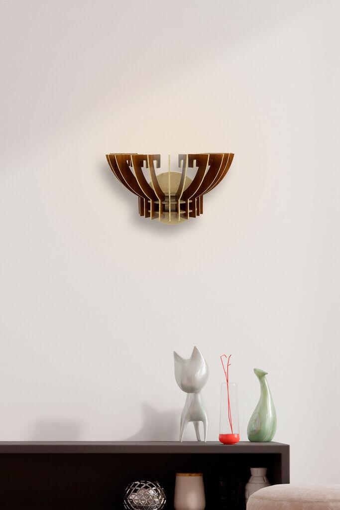 Opviq 209 TK Zidna lampa, smeđa