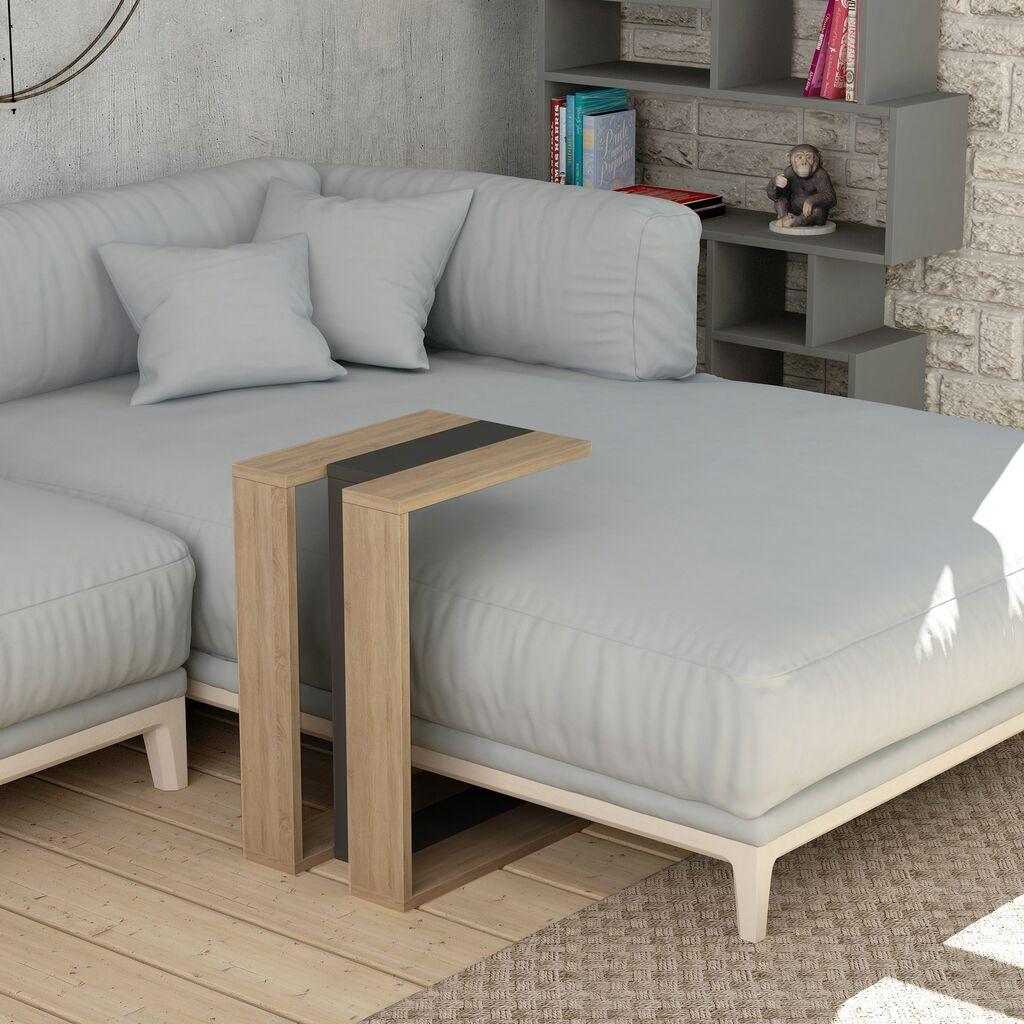 Hanah Home Pomoćni stolić Muju, smeđa