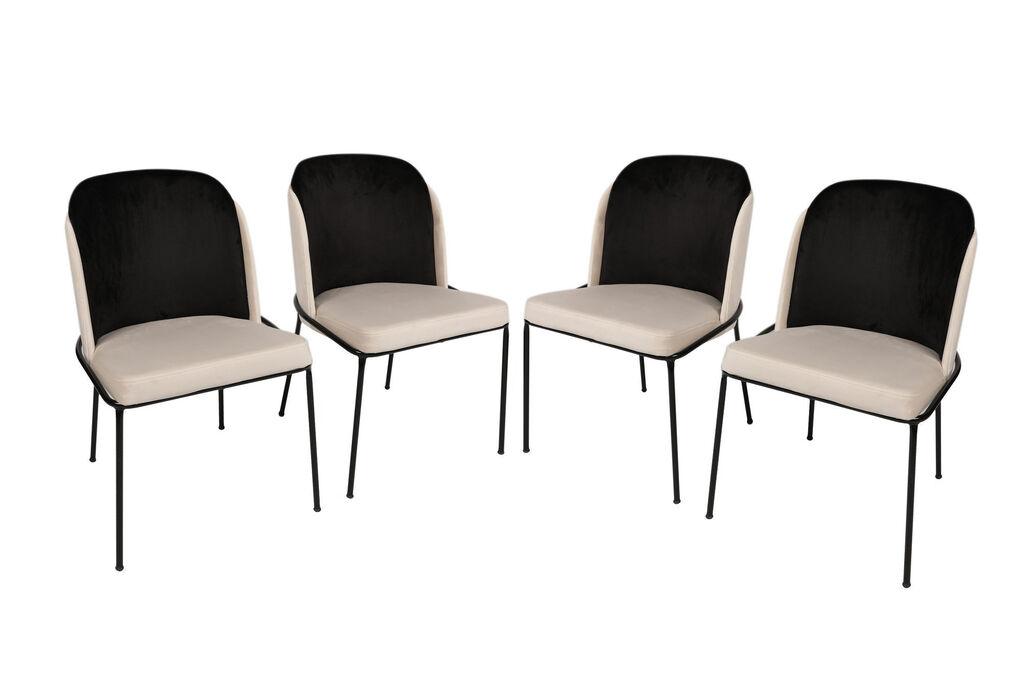 Hanah Home Dore 145 V4 stolica, krem ​​boje