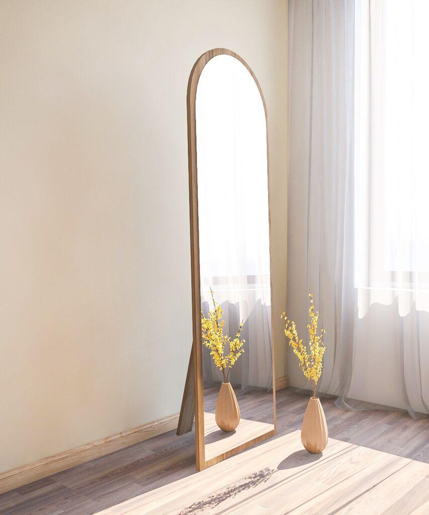 Hanah Home Podno ogledalo Emma Orah, 50x160cm, Smeđa