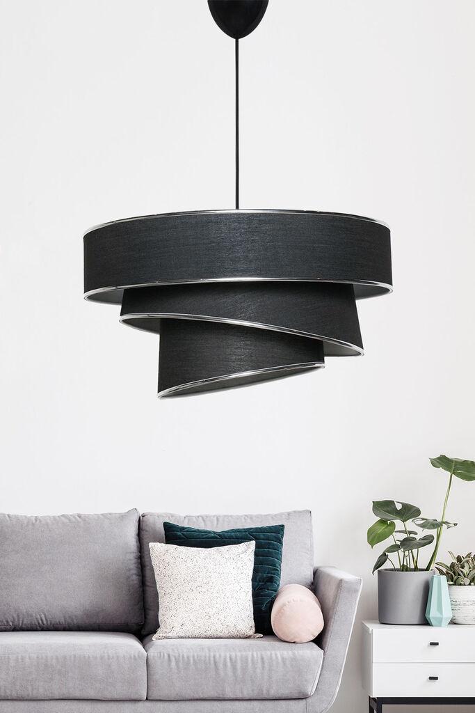 Opviq Couper Luster, Crno-srebrni