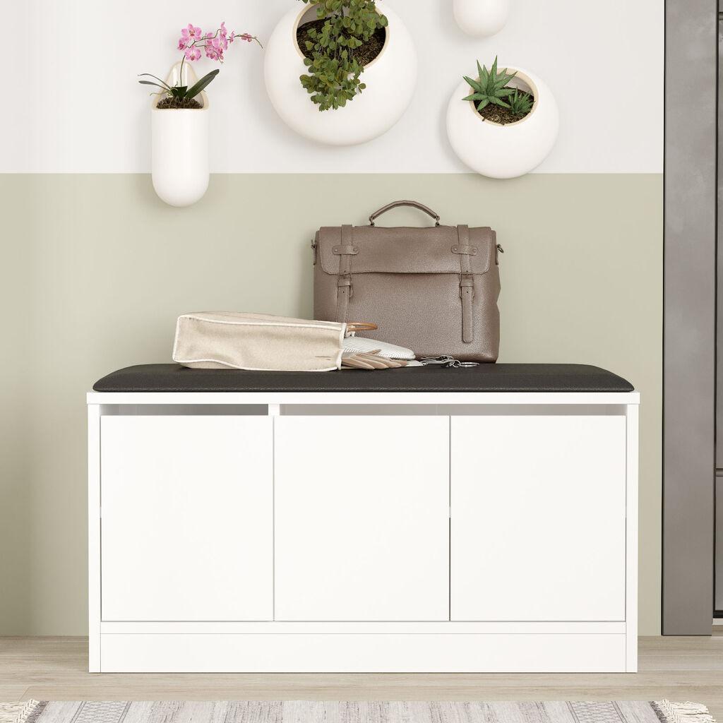 Hanah home Stalak za cipele 89,6x45,8x35,5cm Bijeli