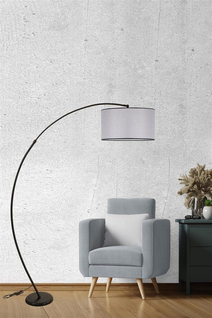 Opviq podna lampa Misr, 85-185 cm, E27, crna