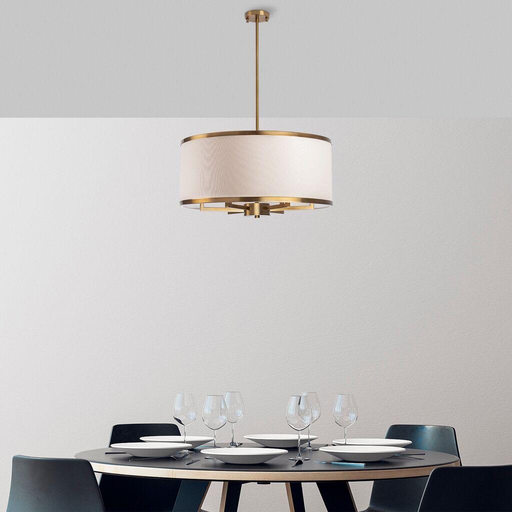 Opviq Way 11655 Viseća svjetiljka, E27, 6x40W, IP20, zlatna