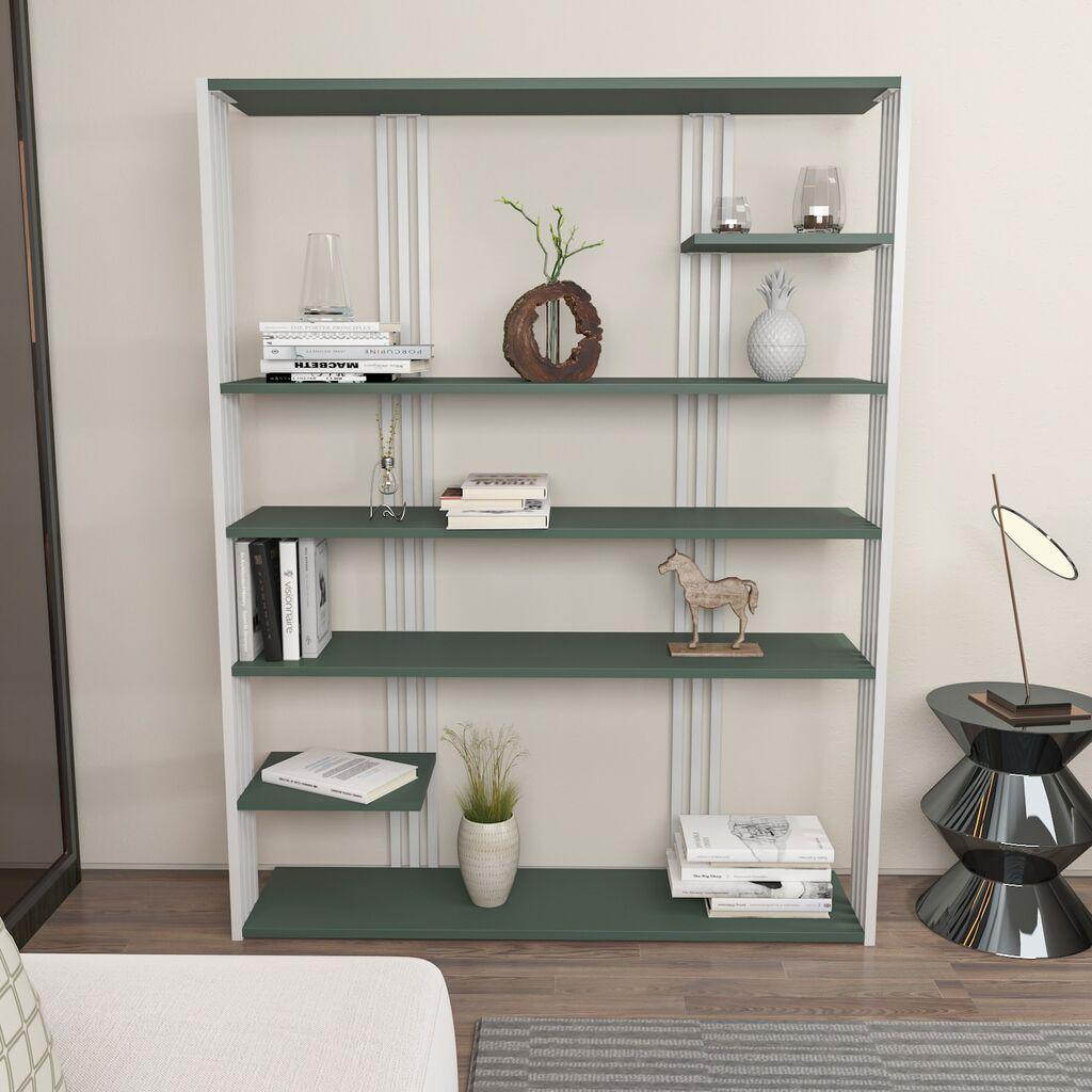 Hanah Home Polica 120x160x29.6cm Zeleno-bijela