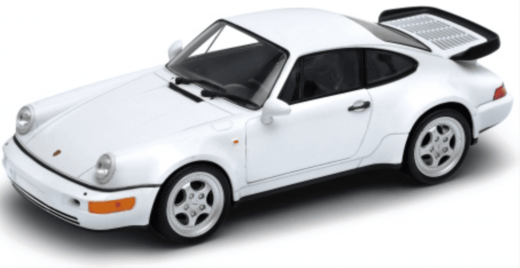 Igračka automobil Porsche 911 Turbo 24023,1:24, Bijeli