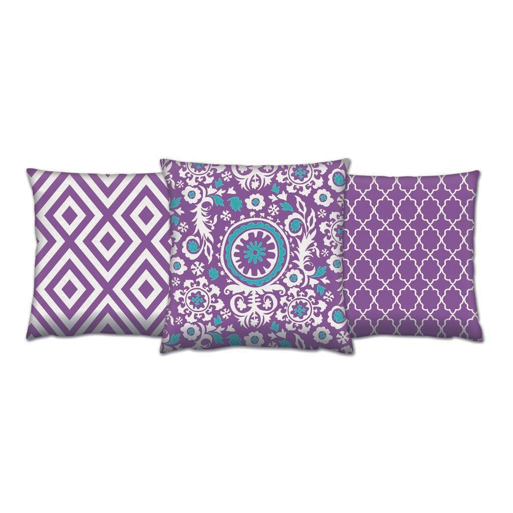 Aberto Design Set od 3 jastuka 43x43cm Šareni