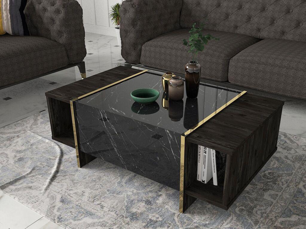 Hanah Home Veyron 2 Višenamjenski stol, crni
