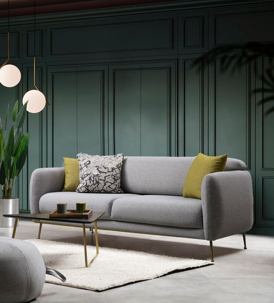 Atelier del Sofa Sevilla sklopiva sofa 98x85x214cm siva