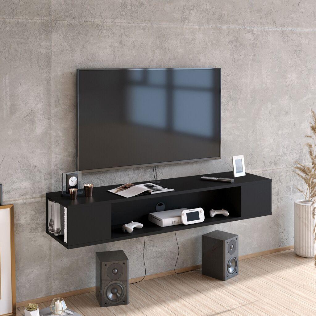Hanah Home Peta TV polica, crna