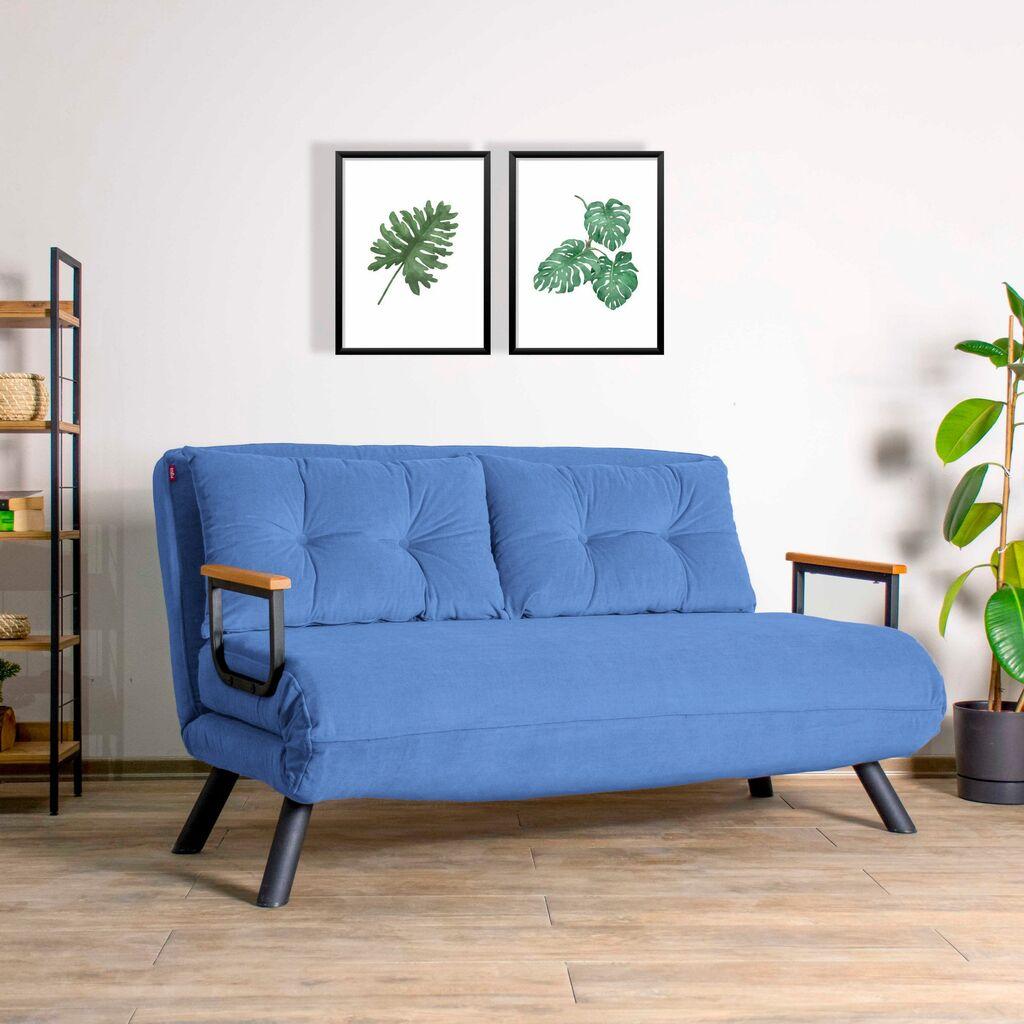 Atelier del Sofa Dvosed na razvlačenje Sando 2, Plavi