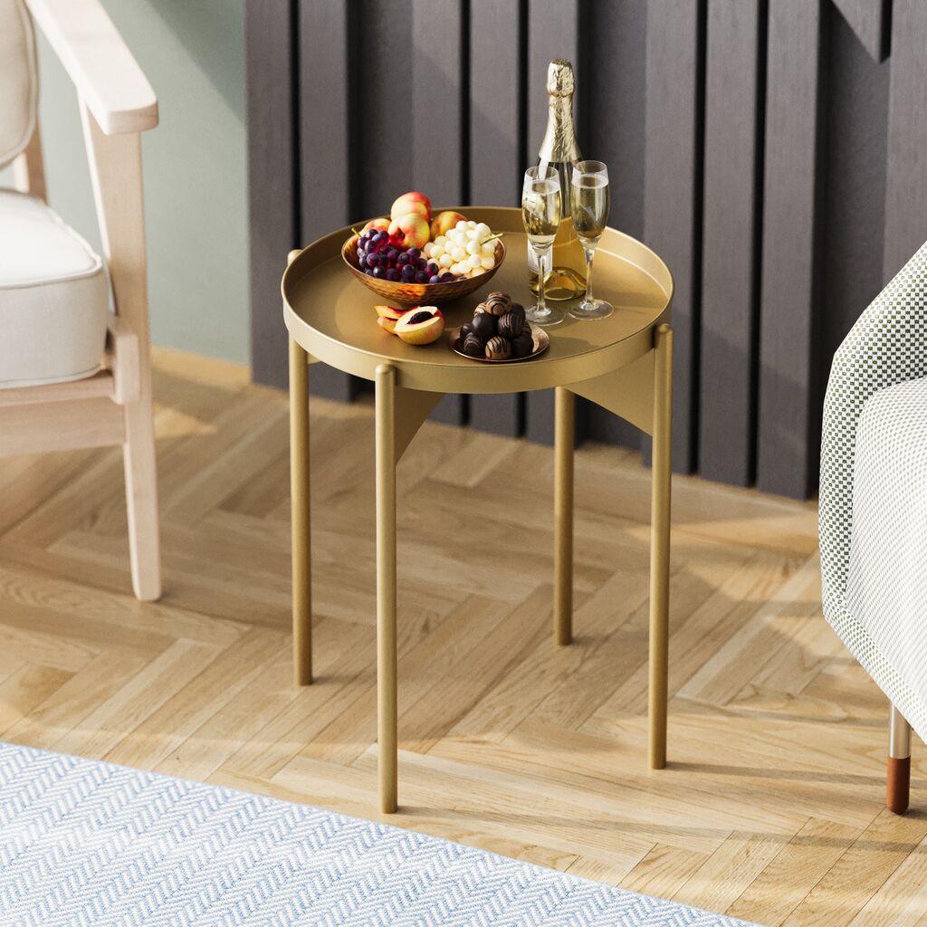 Hanah Home Club sto 44x57x44cm Zlatni