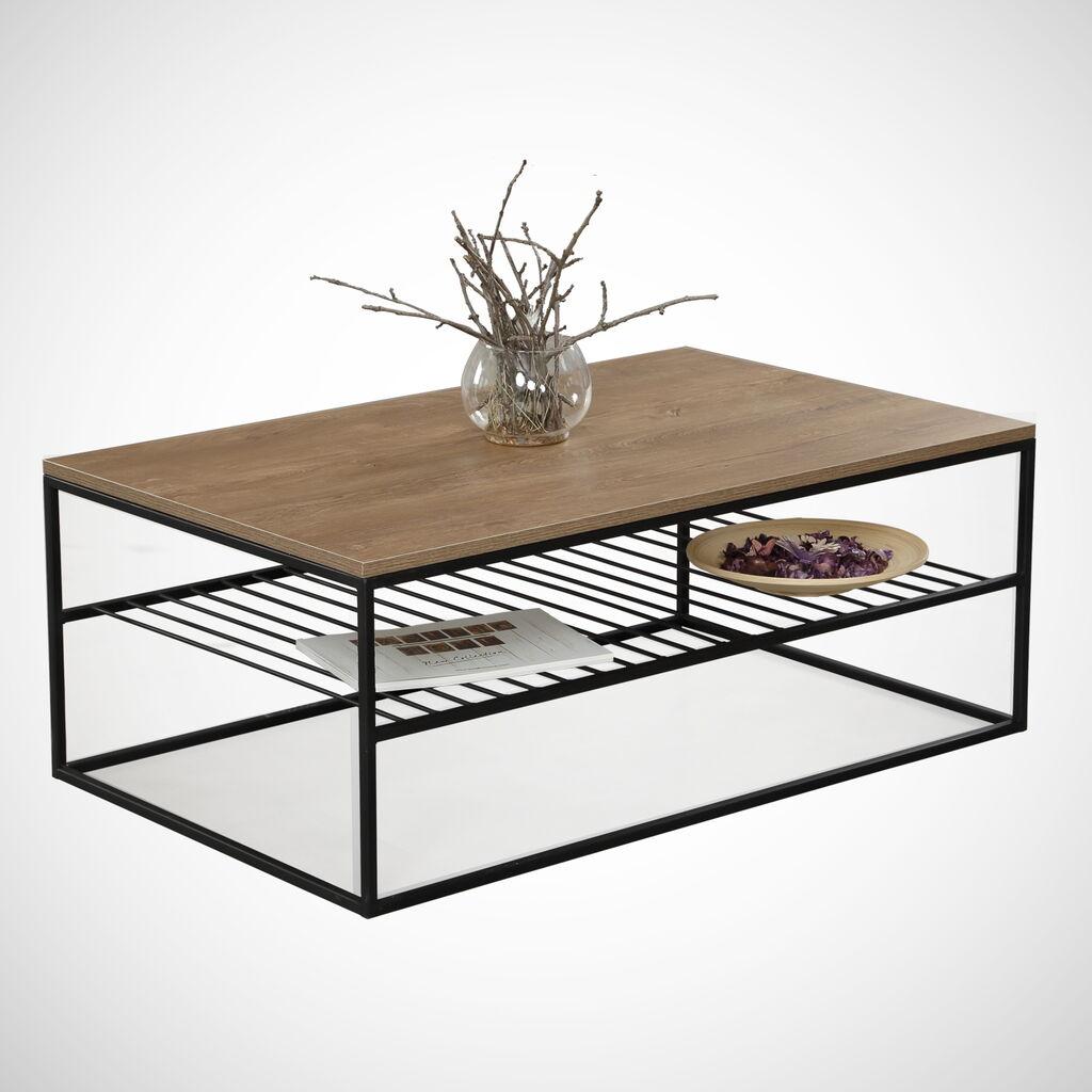 Hanah Home Etna Klub sto, 95x43x55cm, Smeđa