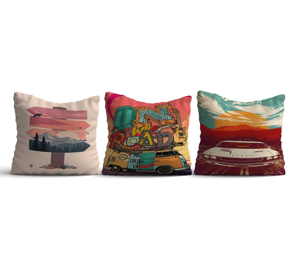 Aberto Design Set od 3 jastuka 43x43cm Šareni