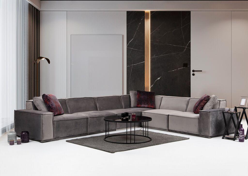 Atelier del Sofa Kutna garnitura Lego Gray