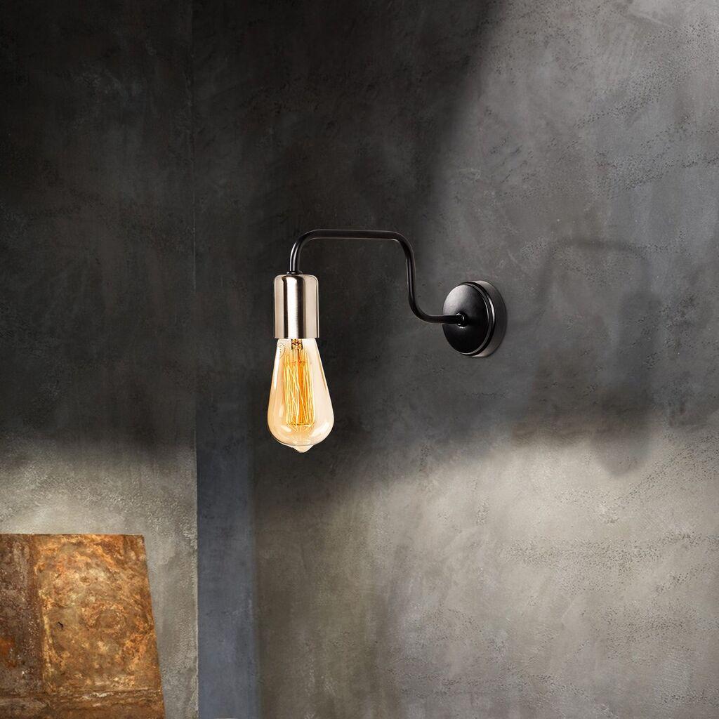 Opviq Denge 3432 Zidna lampa, crno-srebrna