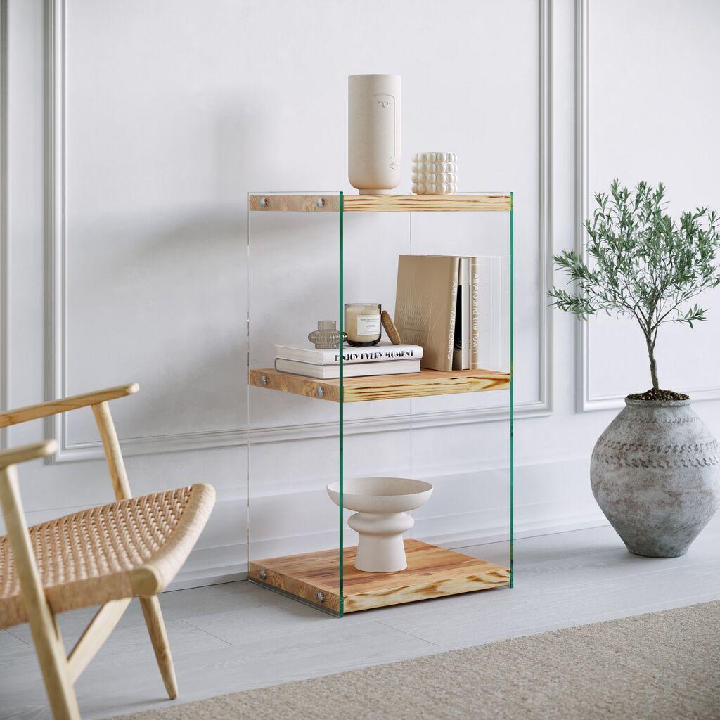 Hanah Home Polica 40x80x35cm Hrast