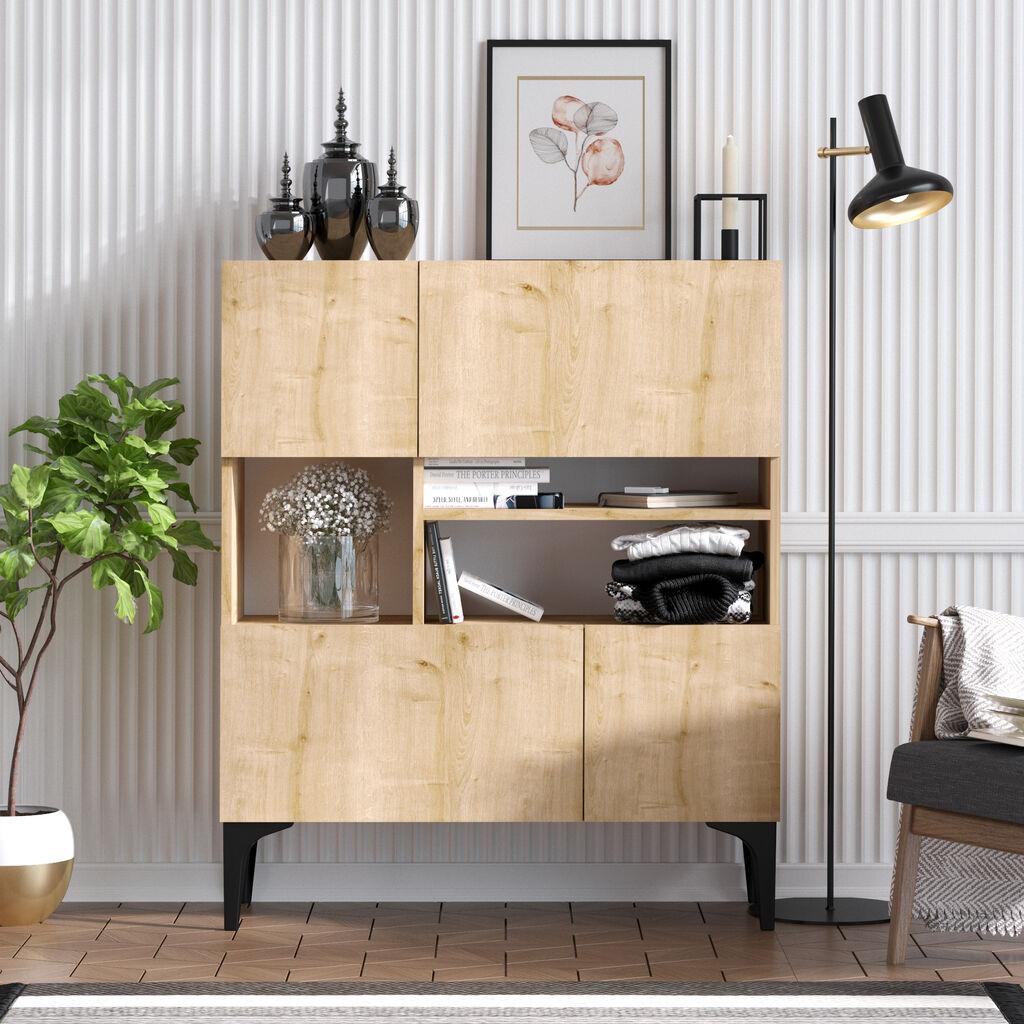 Hanah Home Krista komoda s ladicama, smeđa