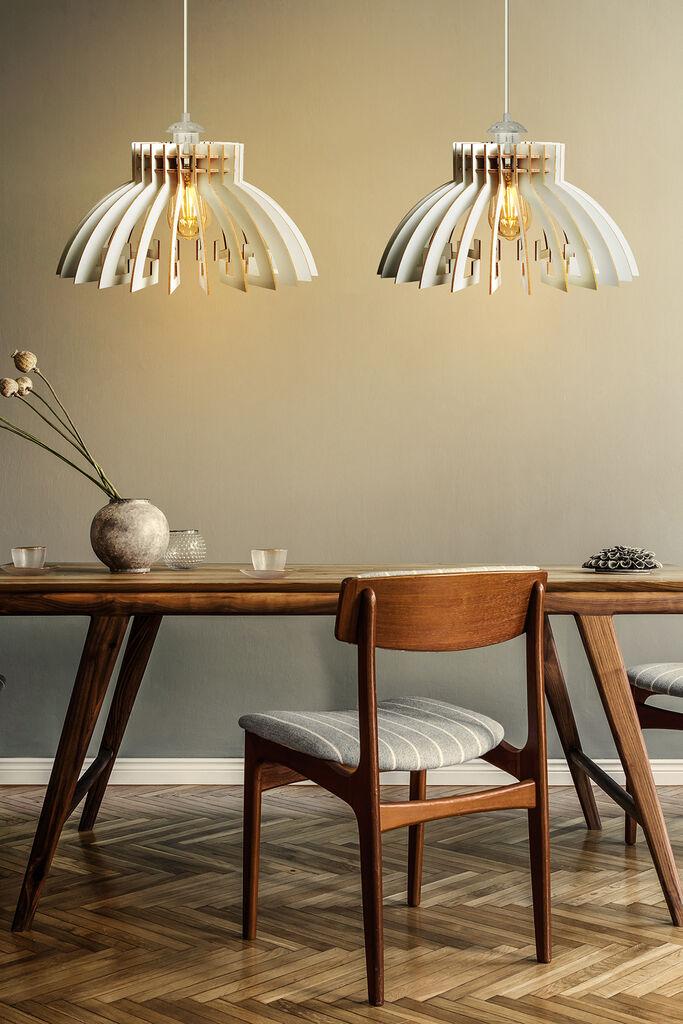 Opviq Luster 166, 55cm, E27, Bijela