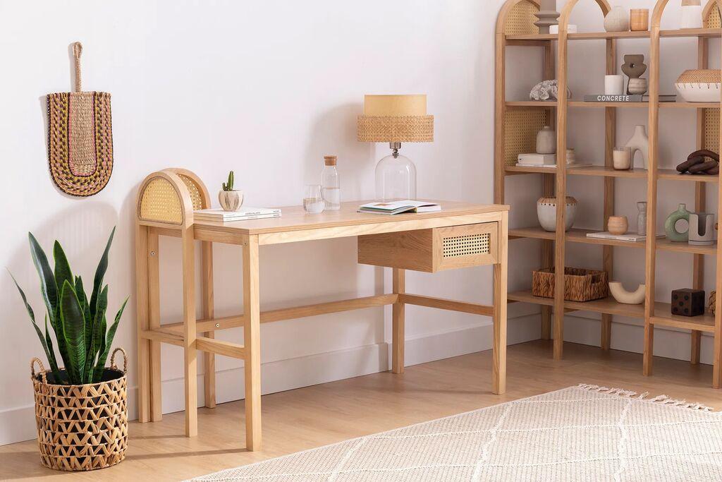 Hanah home Radni sto 130x73.5x60cm Bež