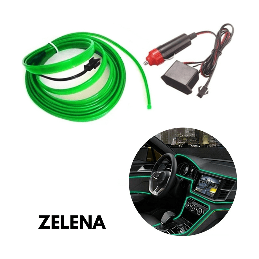 Giga Svjetleća ambijentalna traka, 2m, Zelena