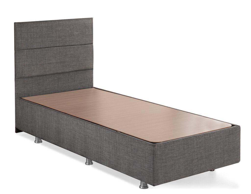 Hanah home Krevet Srebrni 80x38x180cm Crni