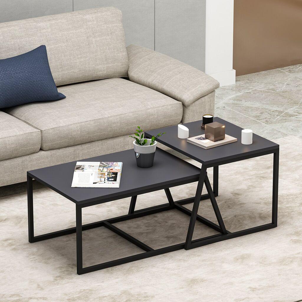 Hanah Home Club sto Minimal 75x38x50cm Antracit