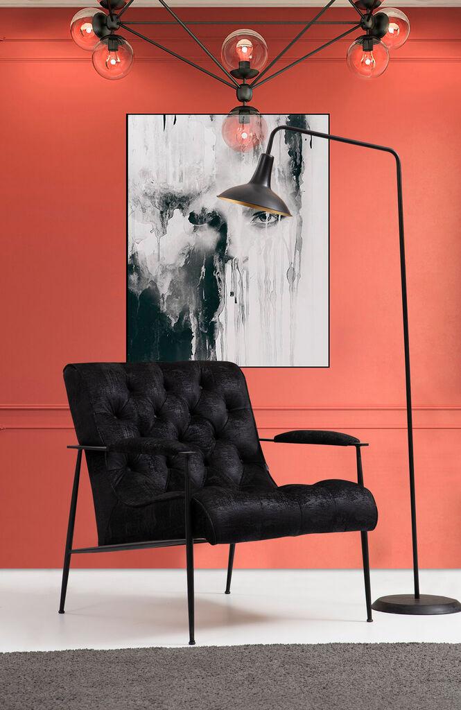 Atelier del Sofa Fotelja Matilda 80x85x75cm Crna