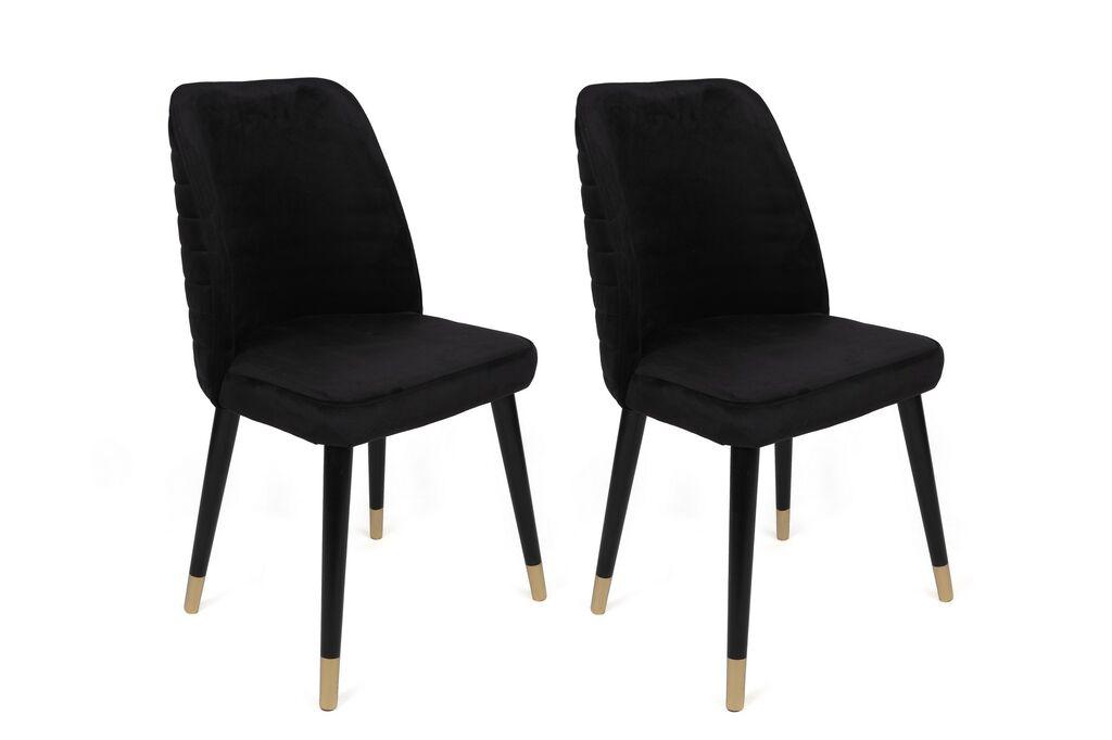 Hanah Home Hugo 366 V2 Stolice, Crne