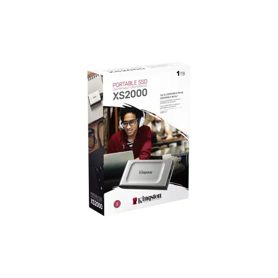 Kingston Eksterni SSD disk XS2000, 1 TB, USB-C