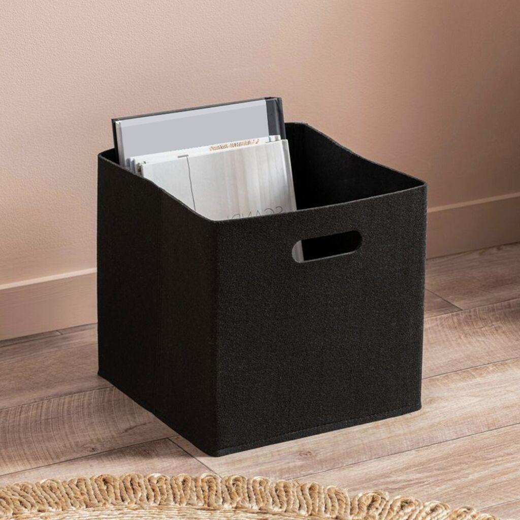 Aberto Design korpa za odlaganje Crna