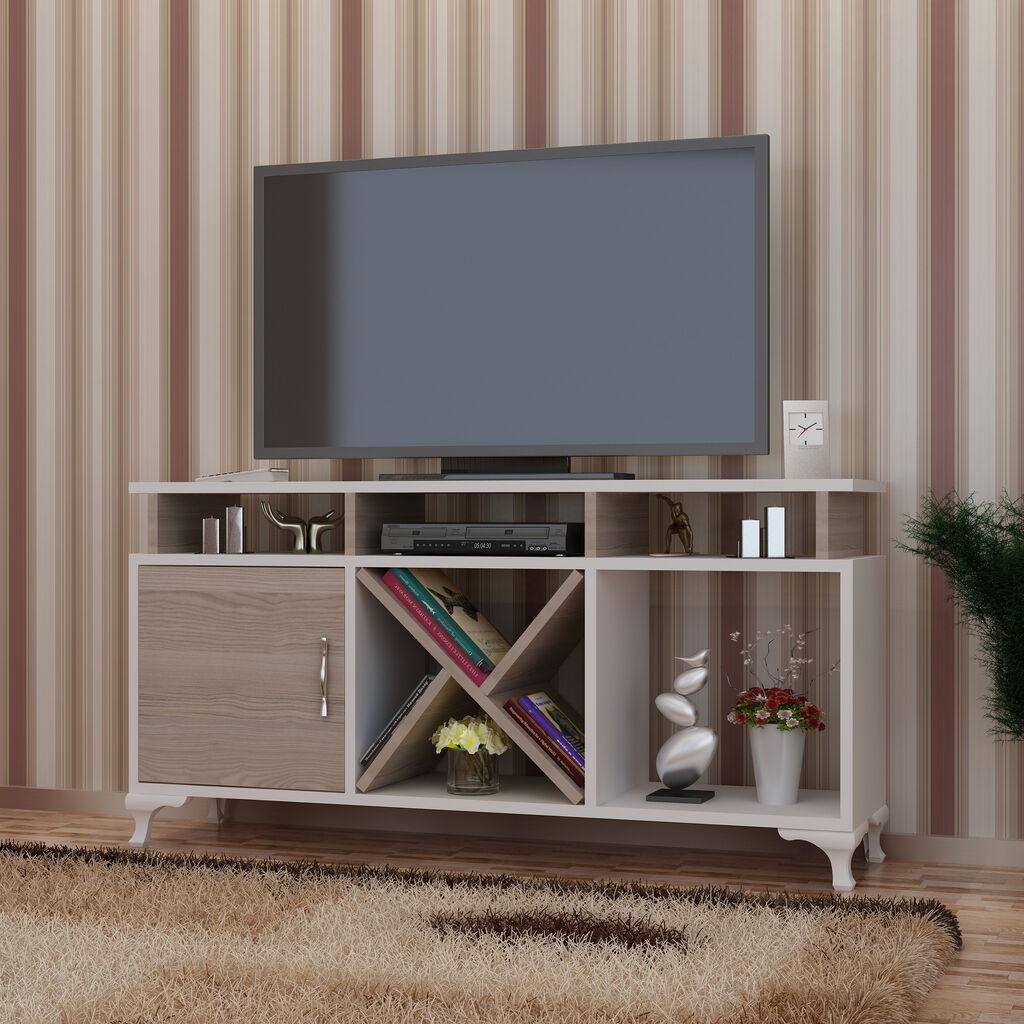 Hanah home TV komoda bijela-krem boja
