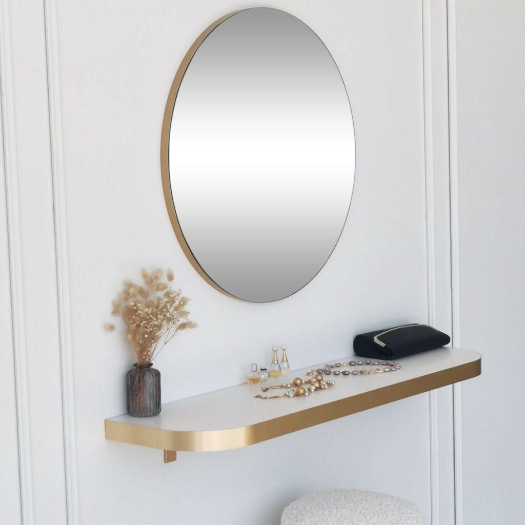 Hanah Home ogledalo 60cm zlatno