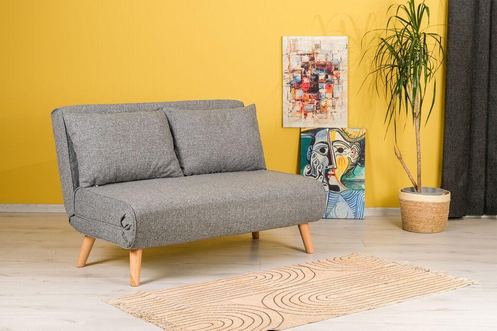 Atelier del Sofa Folde Sofa, dvosjed, svijetlo siva