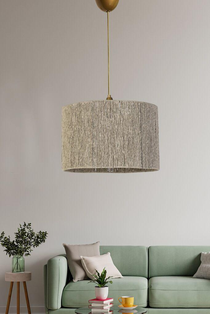 Opviq Luster YL244, 20 cm, 30 cm, E27, 60 cm kabel, siva