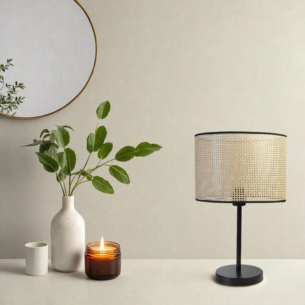 Opviq Stona lampa E27 Grlo, Crna