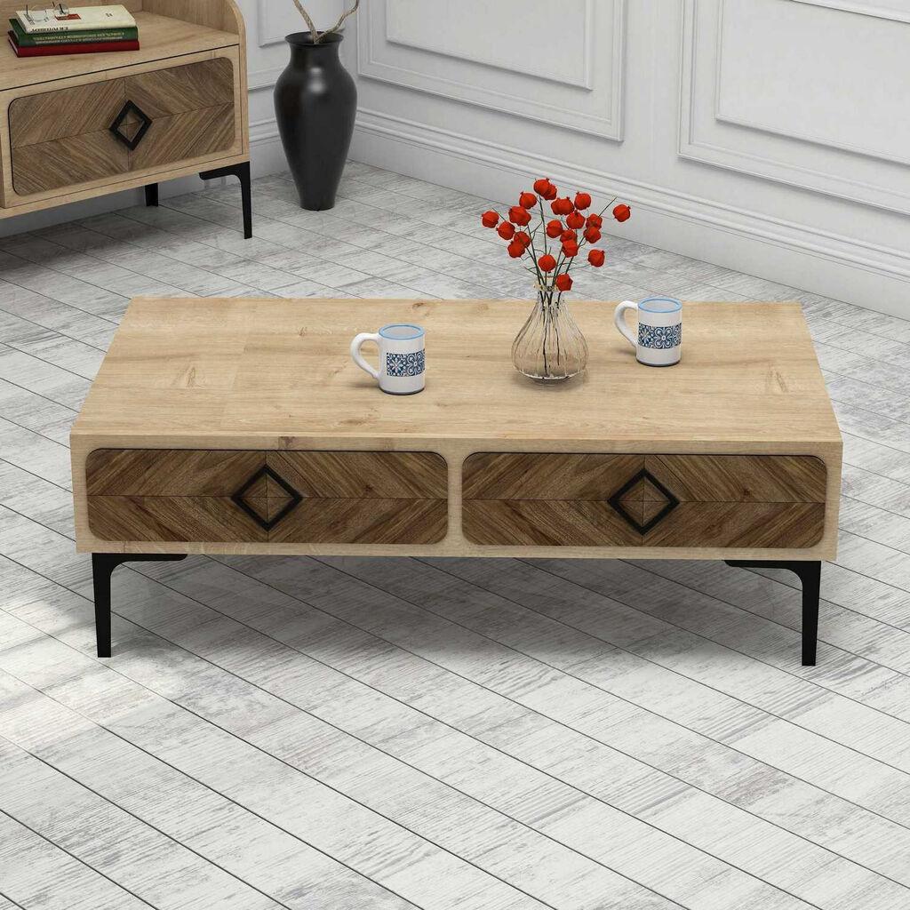 Hanah Home Club sto Samba 105x34.6x60cm Hrast