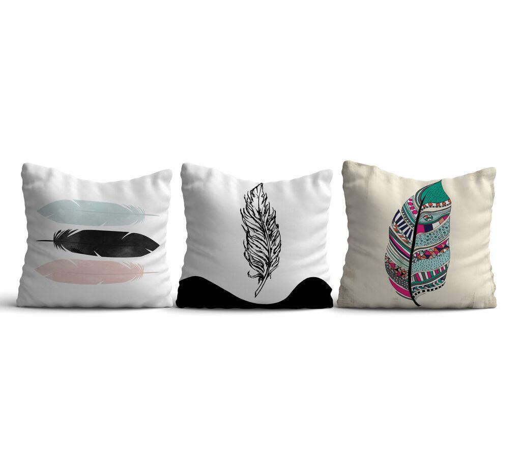 Aberto Design HMI KIR 115 Set od 3 ukrasna jastuka, 43 x 43 cm, Šareni