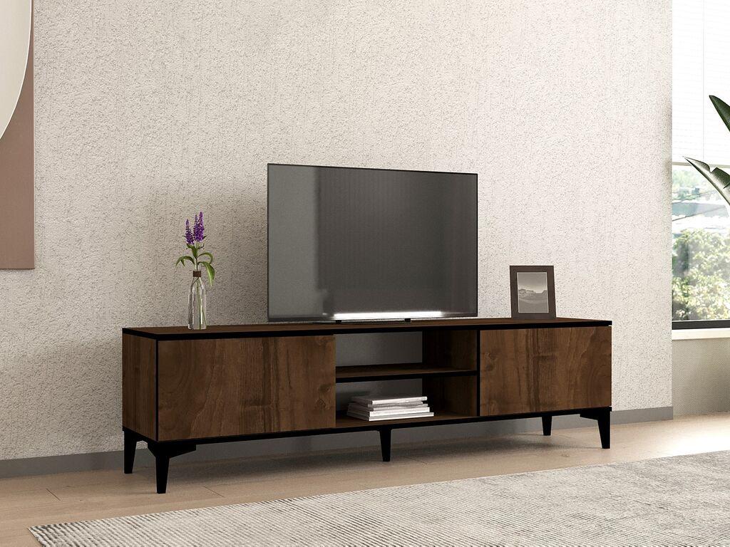 Hanah Home Erem TV polica, smeđe-crna