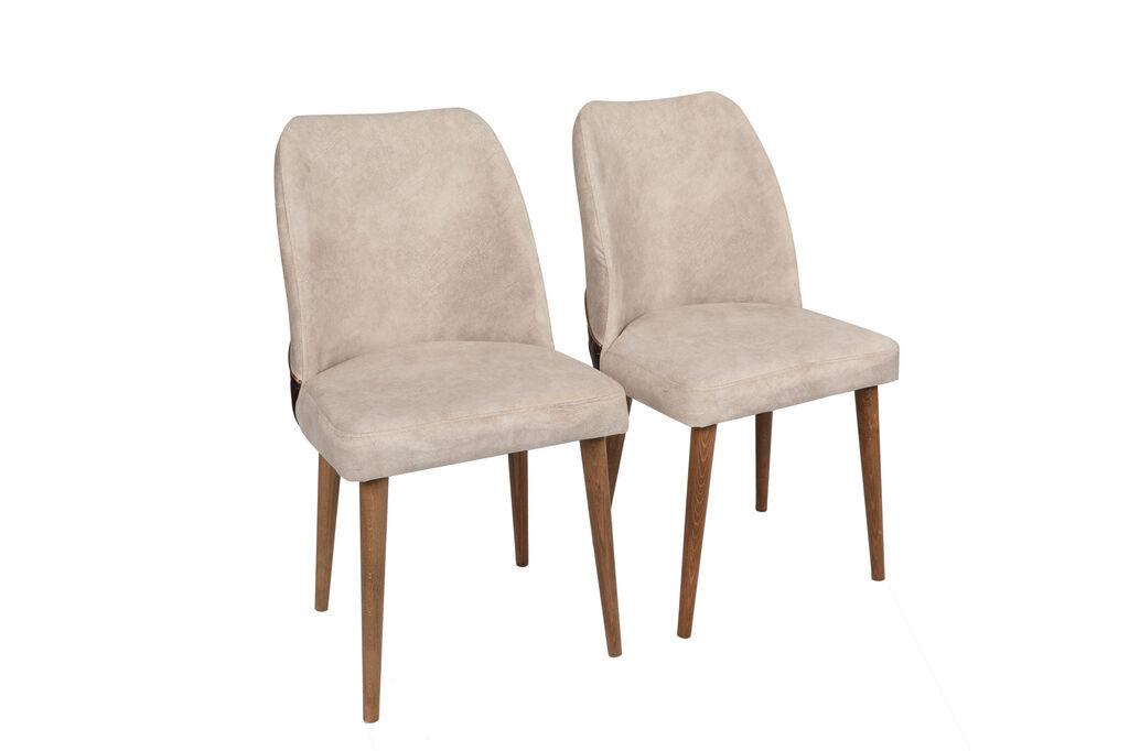 Hanah Home Set od 2 trpezarijske stolice, orah