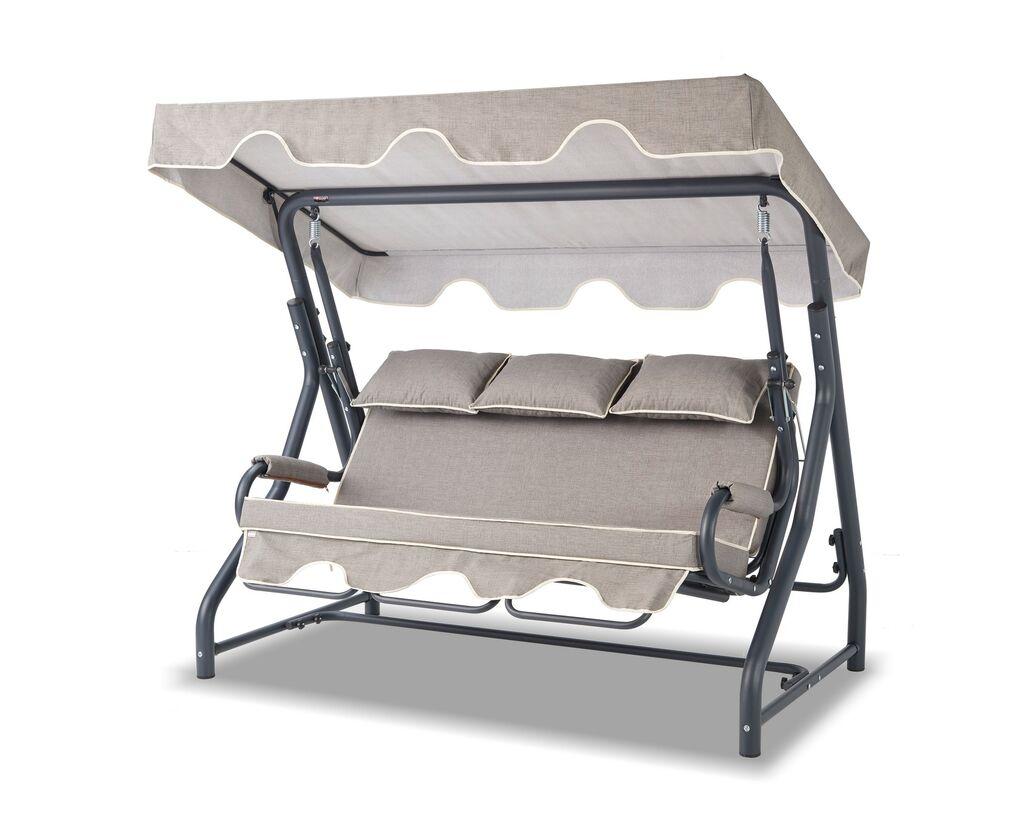 Hanah Home Vrtna ljuljačka Salvia 200x165x110cm Antracit-Siva