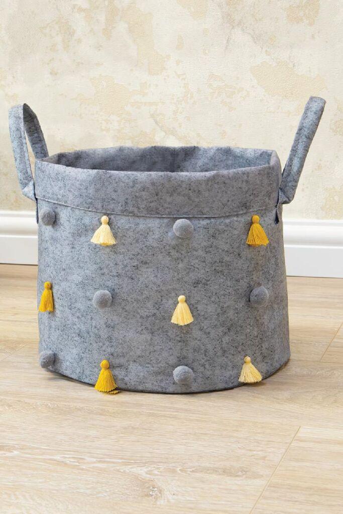 Aberto Design korpa za odlaganje Siva