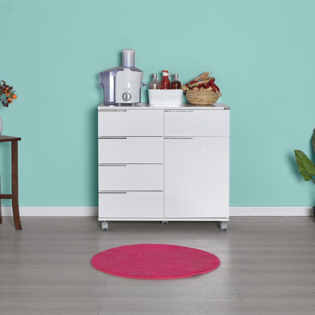 Hanah Home Komoda s ladicama 85x81x44cm Bijela