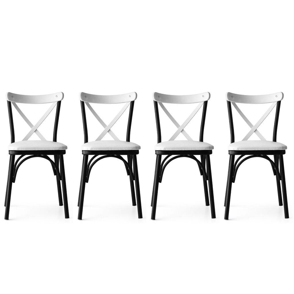 Hanah Home Set od 4 trpezarijske stolice Ecole White