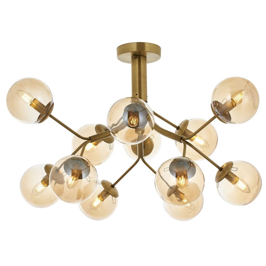 Opviq Luster Av 4286 12E, Metal, Bronzana boja