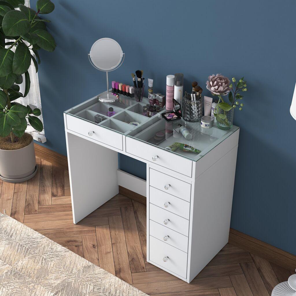 Hanah Home Toaletni stolić BJ107 2625, Bijeli