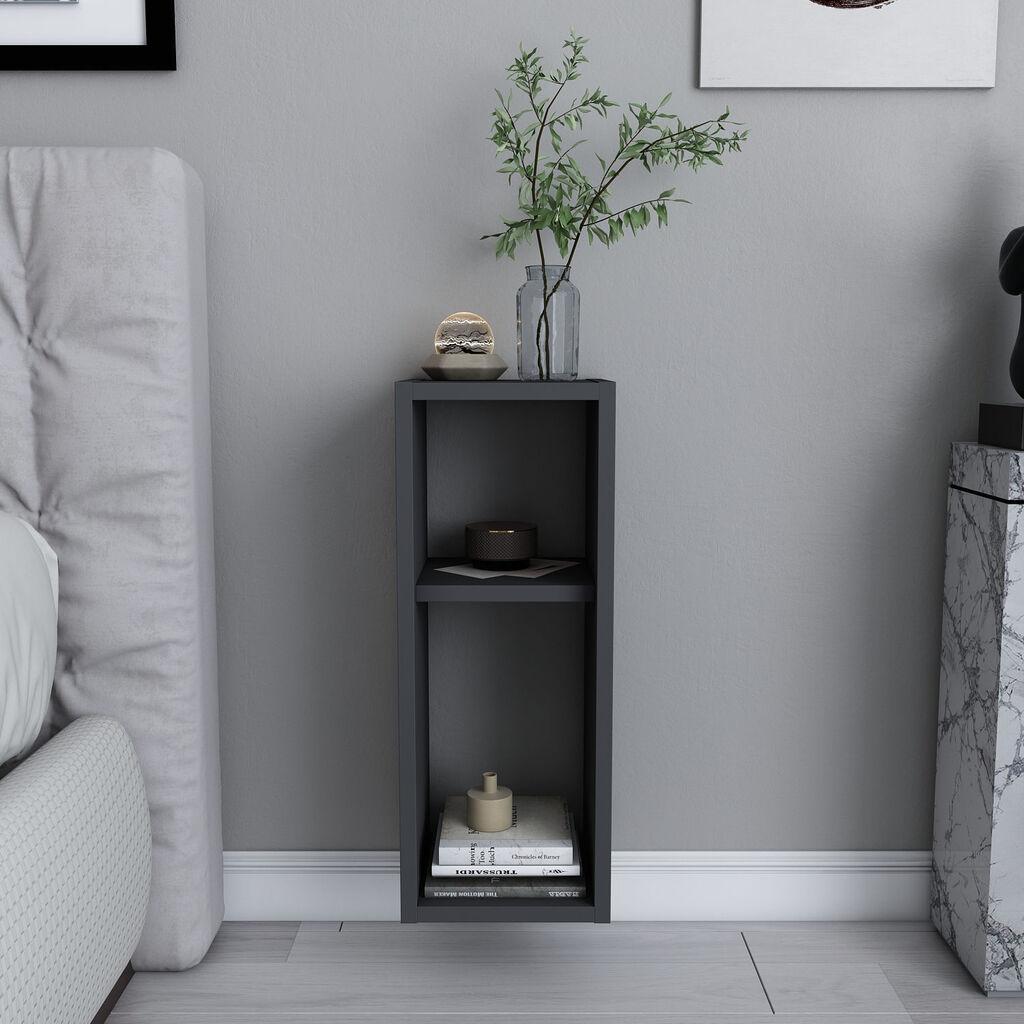 Hanah Home Noćni ormarić Sault 23,2x59,6x22cm Antracit